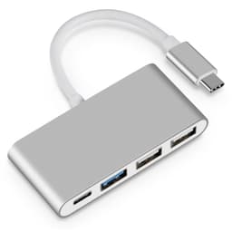 4 i 1 Typ C Hub Dock Adapter Grå