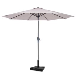 VONROC Parasoll Recanati Ø300cm – Premium parasoll -  Beige | Inkl. parasollfot 20kg