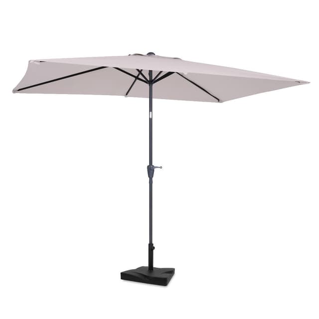 VONROC Parasoll Rapallo 200x300cm – Premiumparasoll - Beige | Inkl. parasollfot 20kg
