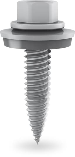 K2 6x38mm selvborende skrue med EPDM 1stk