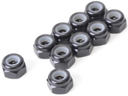U4241 M3 Alloy Nyloc Nuts Black (10)