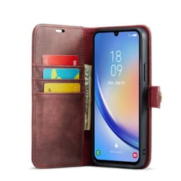 Mobilplånbok DG-Ming 2i1 Samsung Galaxy A24 4G - Röd