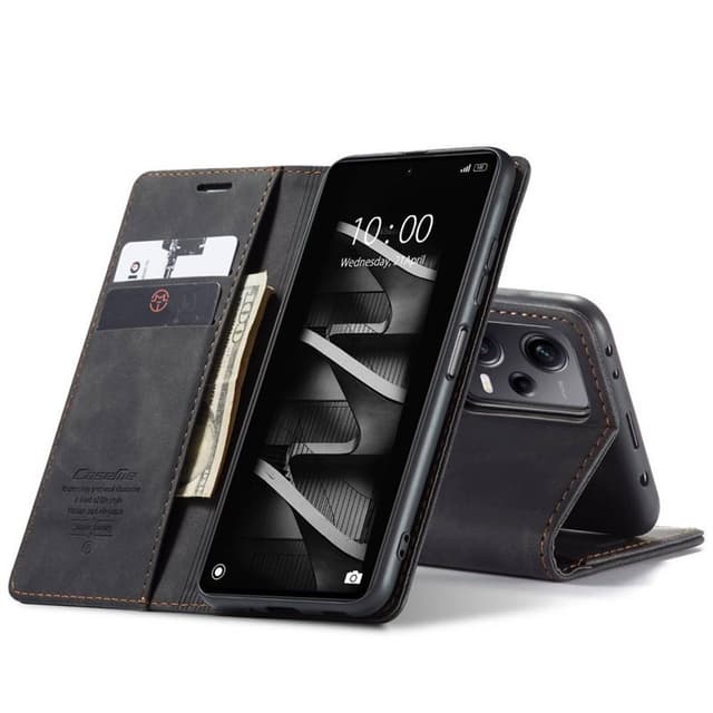 CaseMe Smart Magnet FlipCase Xiaomi Redmi Note 12 Pro 5G - Svart