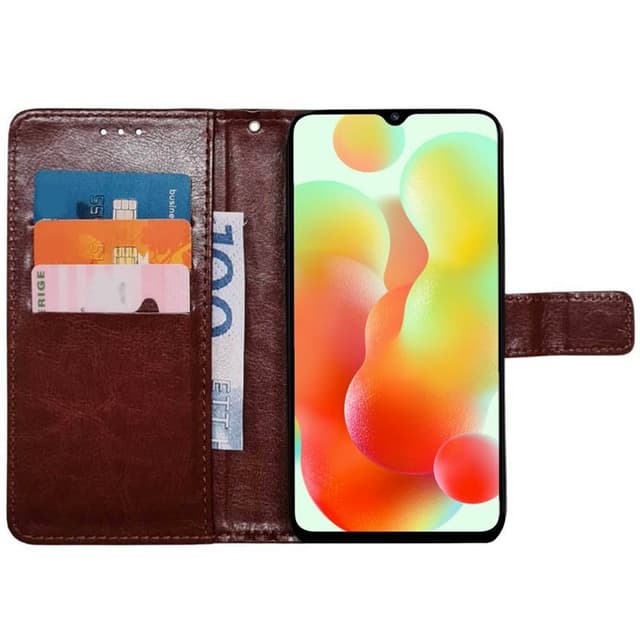 Wallet cover 3-kort Xiaomi Redmi 12C - Brun