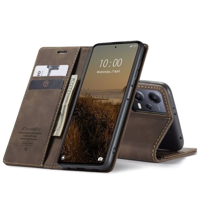 CaseMe Smart Magnet FlipCase Xiaomi Redmi Note 12 5G - Coffee