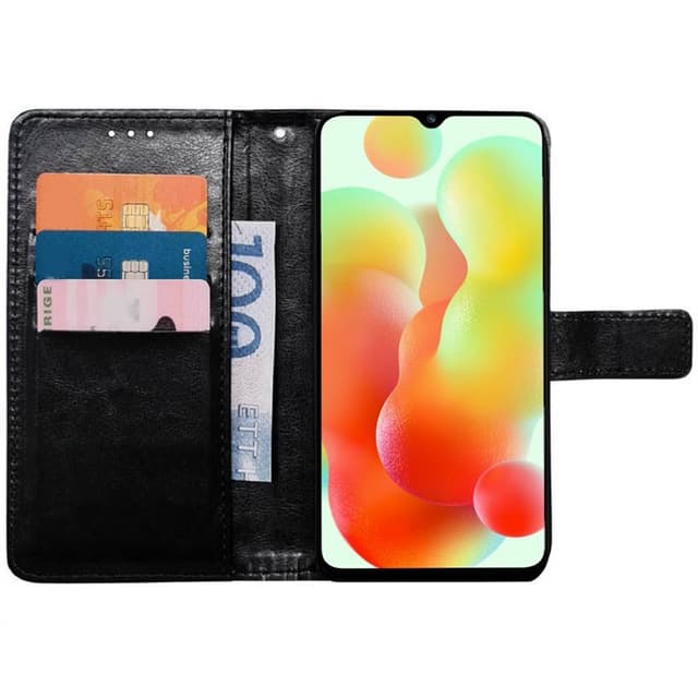 Wallet cover 3-kort Xiaomi Redmi 12C - Sort