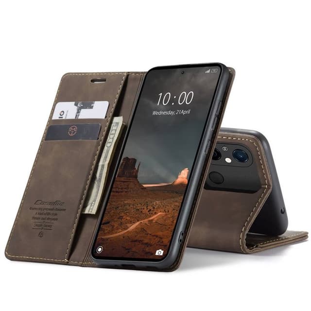 CaseMe Smart Magnet Flipdeksel Xiaomi Redmi 12C - Coffee
