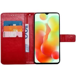 Wallet cover 3-kort Xiaomi Redmi 12C - Rød