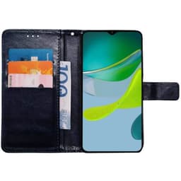 Lompakkokotelo 3-kortti Motorola Moto E13 - Tummansininen