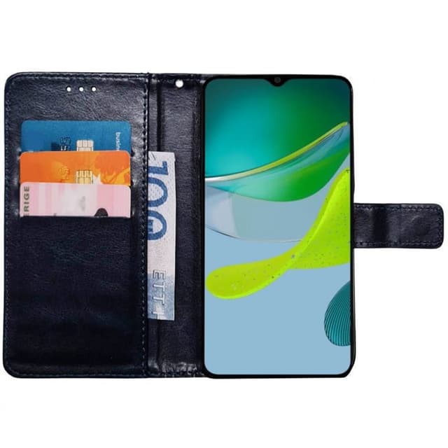 Lompakkokotelo 3-kortti Motorola Moto E13 - Tummansininen