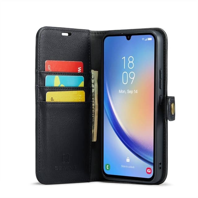 Mobilplånbok DG-Ming 2i1 Samsung Galaxy A24 4G - Svart