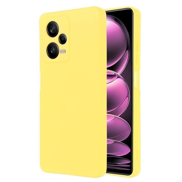 Liquid silikon skal Xiaomi Redmi Note 12 Pro 5G - Gul