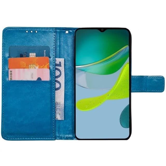 Wallet cover 3-kort Motorola Moto E13 - Lyseblå
