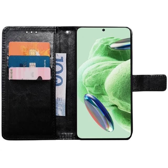 Mobilplånbok 3-kort Xiaomi Redmi Note 12 5G - Svart
