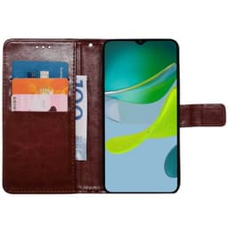 Wallet cover 3-kort Motorola Moto E13 - Brun