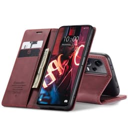 CaseMe Smart Magnet FlipCase Xiaomi Redmi Note 12 Pro 5G - Vinrød