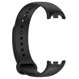 Silikonarmband med gummiplugg Sort Mi Band 8