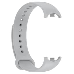 Silikonarmband med gummiplugg Grå Mi Band 8