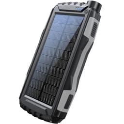 Powerbank 20000mAh med sol-cell 2 x USB