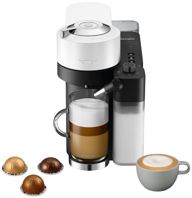 Nespresso Vertuo Lattissima kaffemaskin fra Delonghi ENV300.W (hvit)