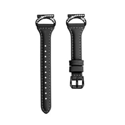 Samsung Horn med diamant + T-formet læderurrem Sort Galaxy Watch 4/5