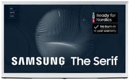 Samsung 55" LS01B The Serif 4K QLED älytelevisio (2023/valkoinen)