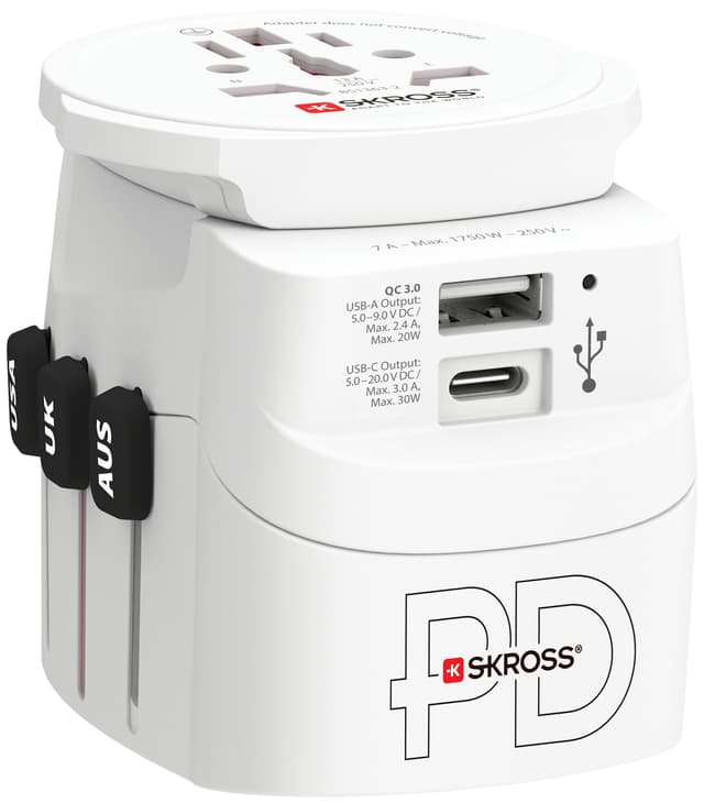 SKross Pro Light USB-A/USB-C 30PD reiseadapter 3310225