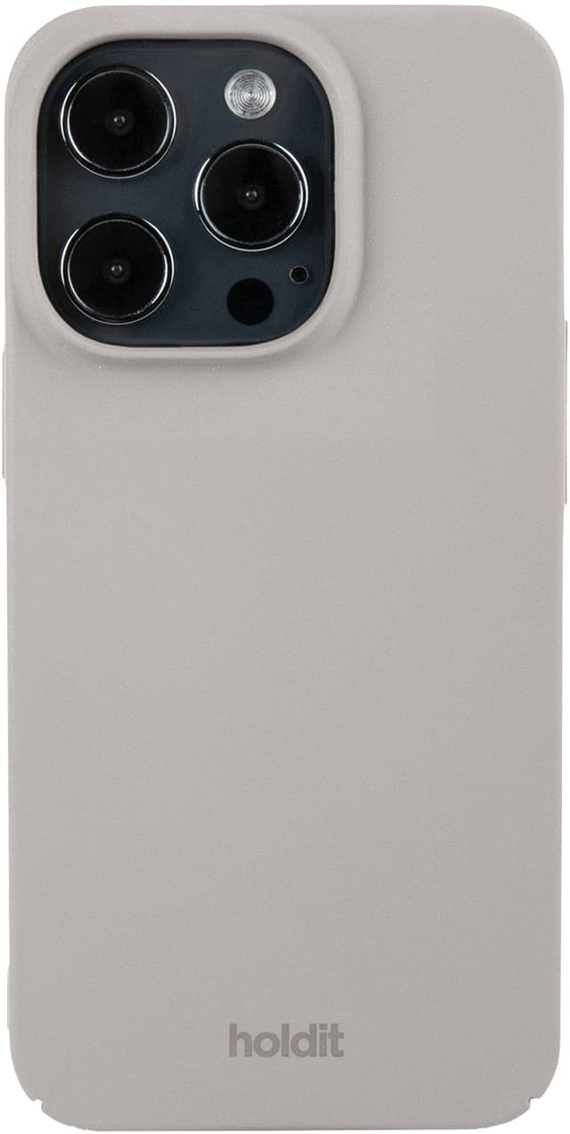 Holdit Slim Case iPhone 14 Pro fodral (brungrått)