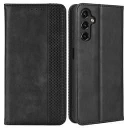 Wallet Stand Flip-telefonetui til Samsung Galaxy A14 5G - Sort