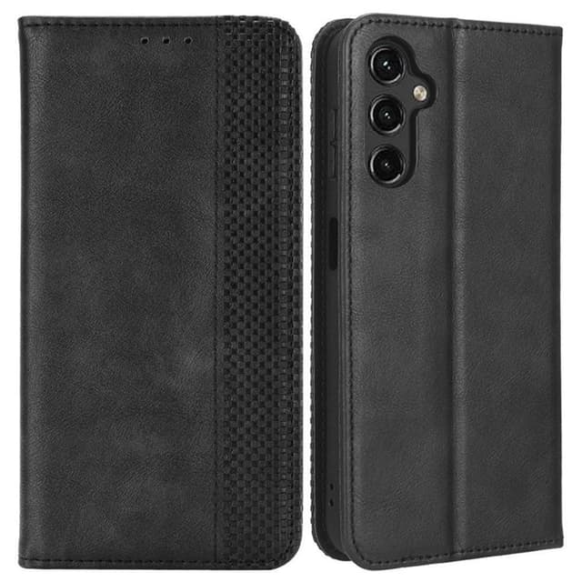 Wallet Stand Flip-telefonetui til Samsung Galaxy A14 5G - Sort