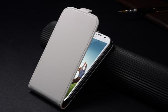 Samsung Galaxy S4 i9500 Flipp Läderfodral VIT