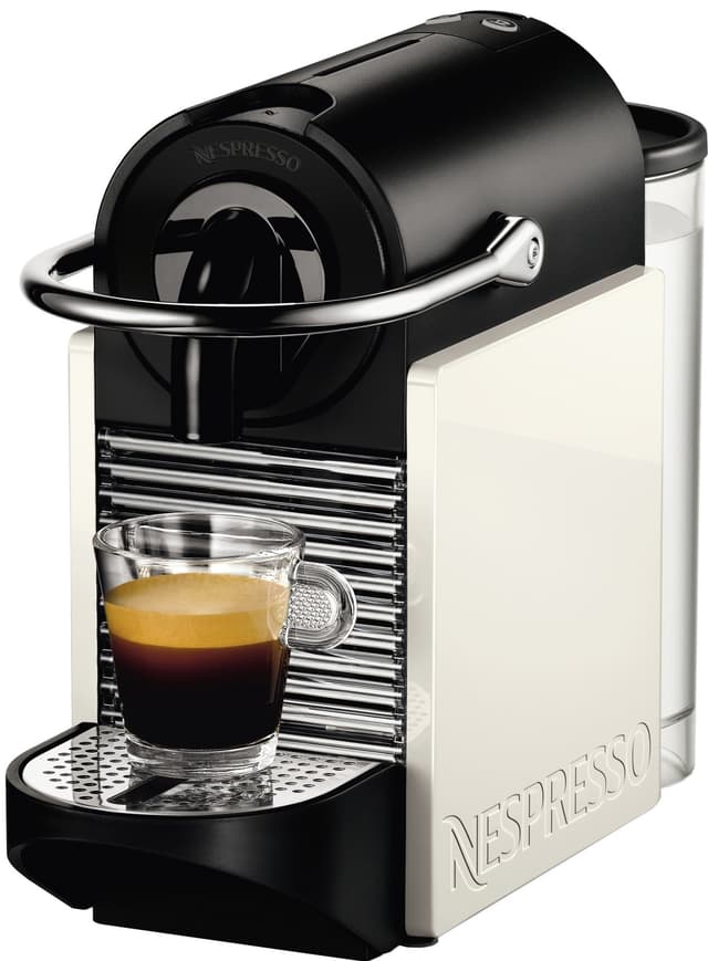 Nespresso Pixie Clips kapselmaskin D60 (hvit/rød) - Elkjøp