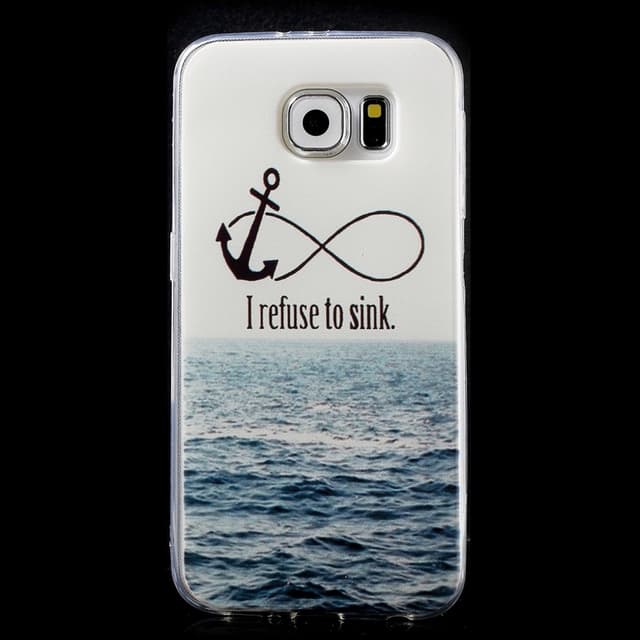Samsung Galaxy S6 TPU skal Anchor and Quote