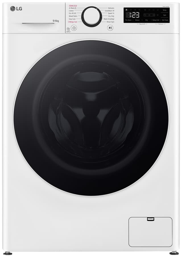 LG vaskemaskine/tørretumbler CV50T6S2E1 (9/6 kg) billede 1