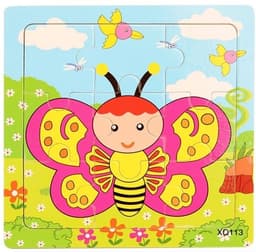 9-delt puslespil, Butterfly