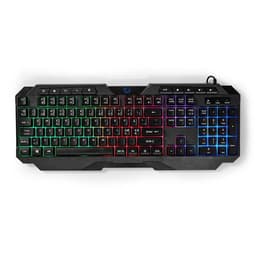 Nedis Wired Gaming Keyboard | USB Type-A | Membrantaster | LED | QWERTY | ND Layout | USB-Strøm | Strømkabel lengde: 1.30 m | Multimedia