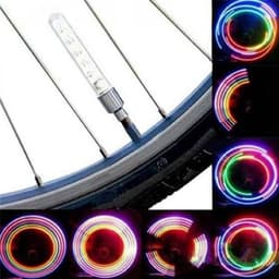 LED belysning x 2 til cykelhjul i 5 farver