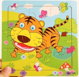 9-delt puslespil, Tiger