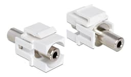 DeLOCK Keystonemodul, 3,5mm ho - 3,5mm ho, 19,2x14,9mm, vit