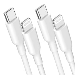 NÖRDIC Non MFI Lightning til USB C-kabel for Iphone, Ipad og Ipod hvit 50cm