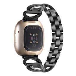Bling armbånd i zirkonlegering Sort Fitbit Versa3 / Fitbit Versa 4