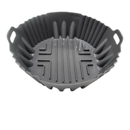 Silikonbolle for luftfrityrkoker 8,5-tommers / 21,5 cm 2-pakning Grå