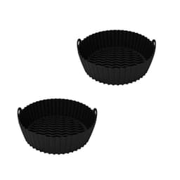 Air fryer silikonform 8,5 tum / 21,6 cm 2-pack Grå