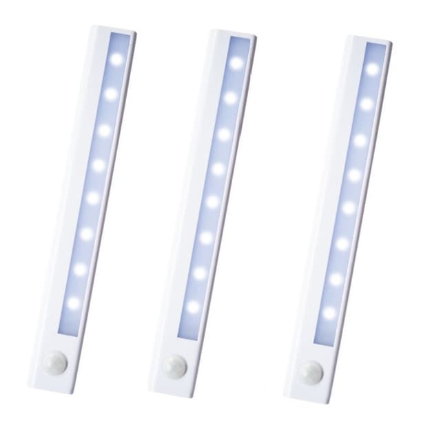 INF LED ljuslist med rörelsesensor 3-pack Vit