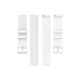 Silikonarmbånd 16 mm Hvit