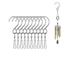 Multifunktionella Swivel S-krokar 10-pack Sølv