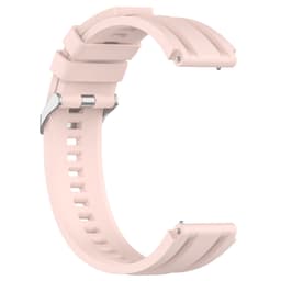 Silikoninen ranneke 22 mm Vaaleanpunainen