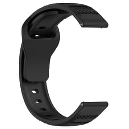 22 MM prickmönster klockarmband Svart