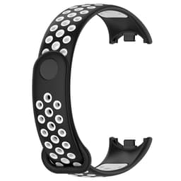 Modet silikon tvåfärgat klockarmband Sort Xiaomi Mi band 8