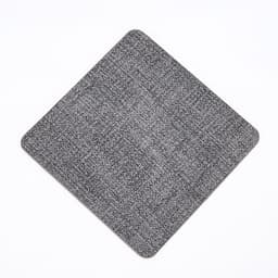 4-pakning 10 cm moderne firkantede dalbaner, unikt skravert teksturdesign Sort